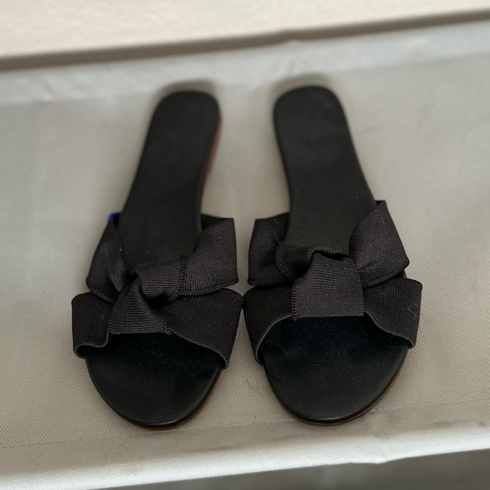 Rothy’s Black Knot Sandals Size 6.5